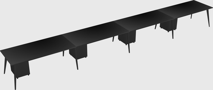 Modern rectangular office desk