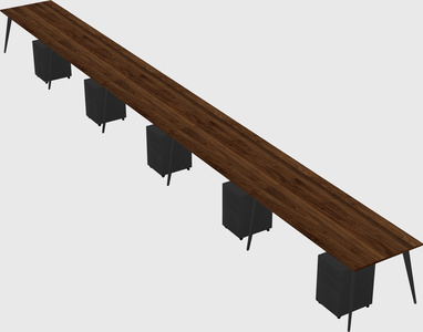 Modern rectangular office desk