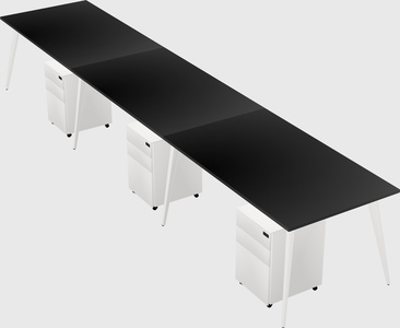 Modern rectangular office desk