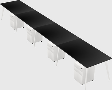 Modern rectangular office desk