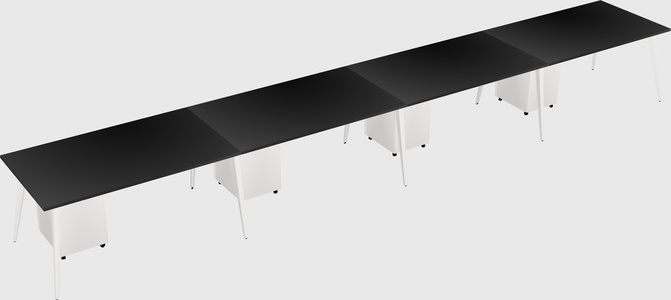 Modern rectangular office desk