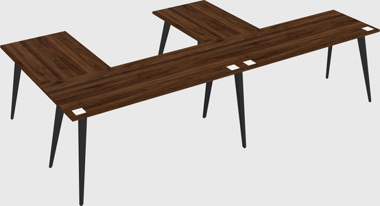 Modern l-shaped office desk