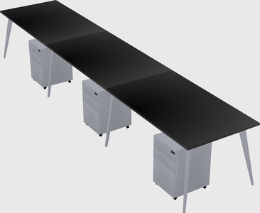 Modern rectangular office desk