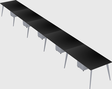 Modern rectangular office desk