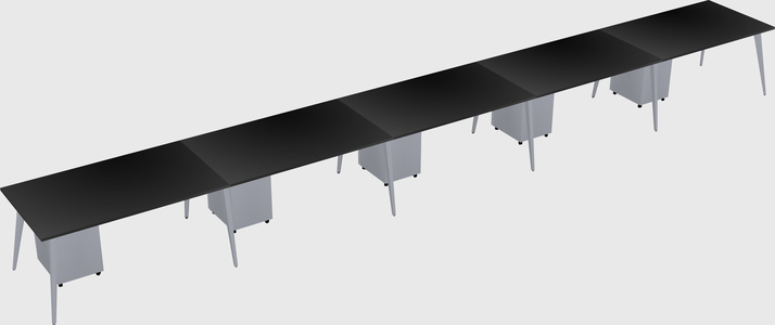 Modern rectangular office desk