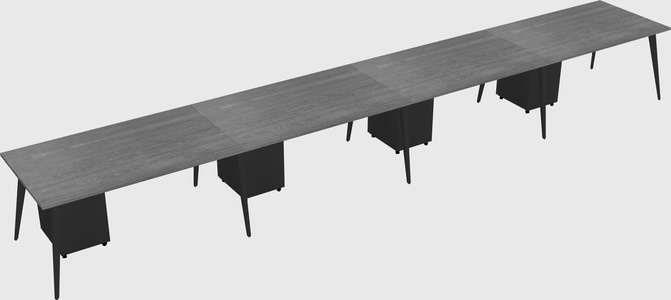 Modern rectangular office desk