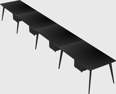 Modern rectangular office desk