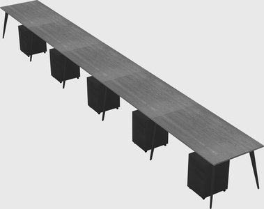 Modern rectangular office desk