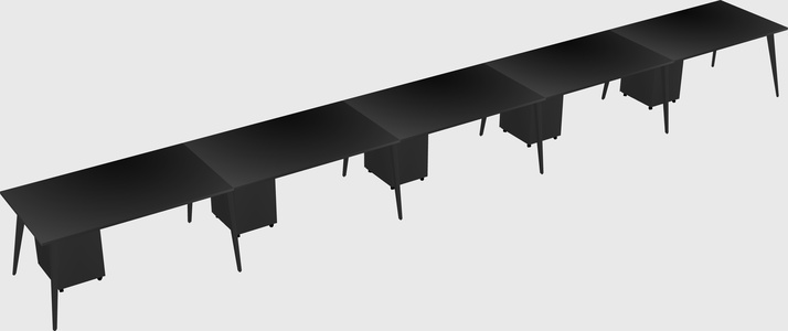 Modern rectangular office desk