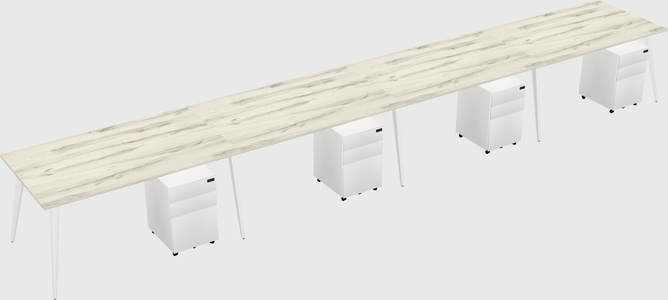 Modern rectangular office desk