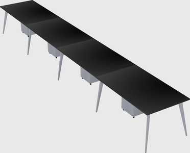 Modern rectangular office desk