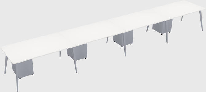 Modern rectangular office desk