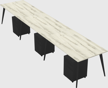 Modern rectangular office desk