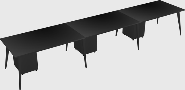 Modern rectangular office desk