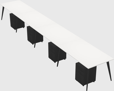 Modern rectangular office desk