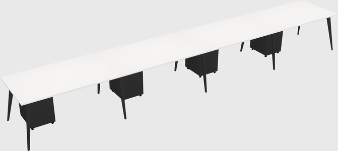 Modern rectangular office desk