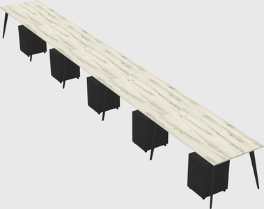 Modern rectangular office desk