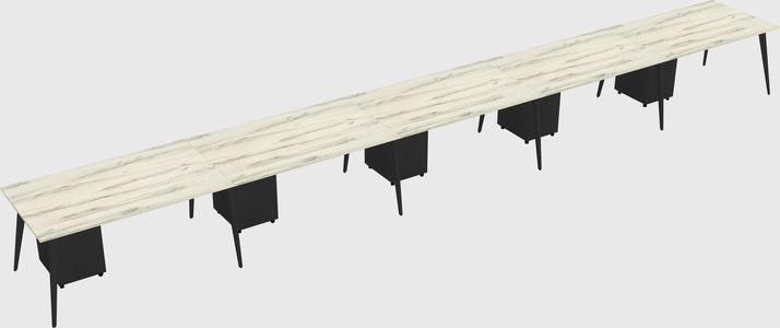 Modern rectangular office desk