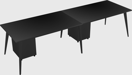 Modern rectangular office desk