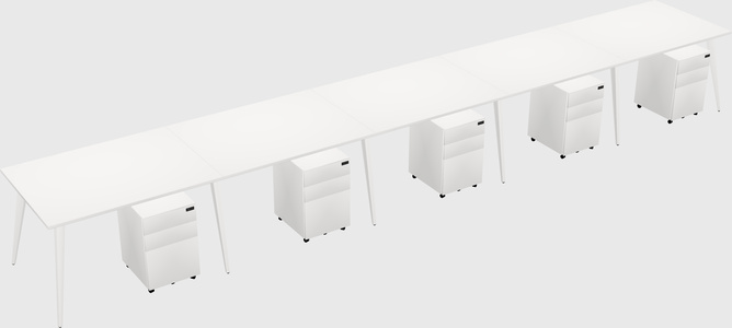 Modern rectangular office desk