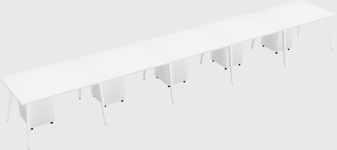 Modern rectangular office desk