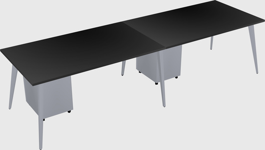 Modern rectangular office desk