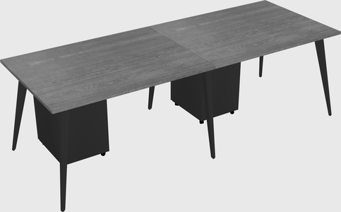 Modern rectangular office desk