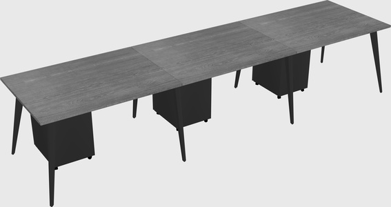 Modern rectangular office desk