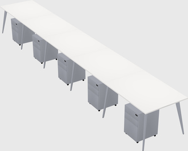 Modern rectangular office desk
