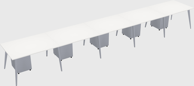 Modern rectangular office desk