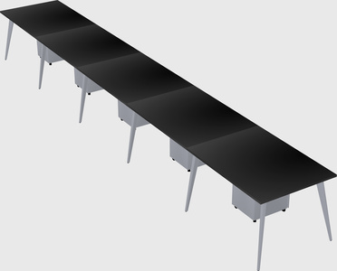 Modern rectangular office desk