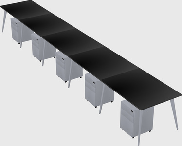 Modern rectangular office desk