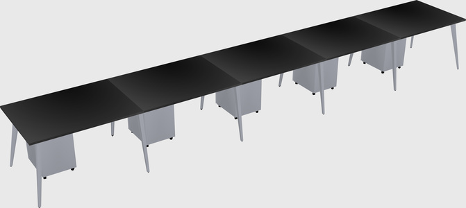 Modern rectangular office desk