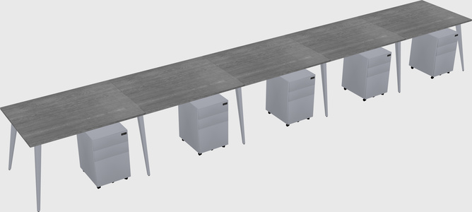 Modern rectangular office desk