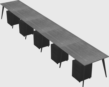 Modern rectangular office desk
