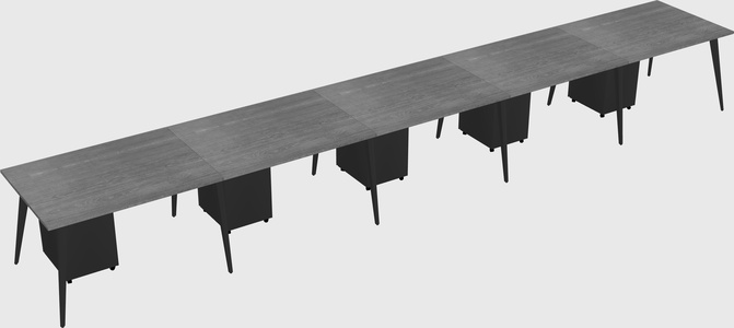 Modern rectangular office desk