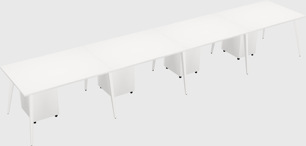Modern rectangular office desk