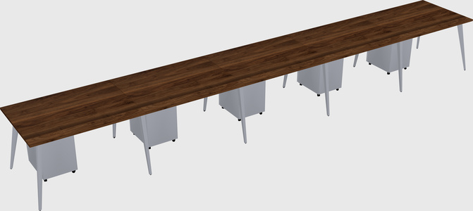 Modern rectangular office desk