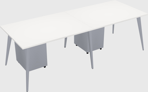 Modern rectangular office desk