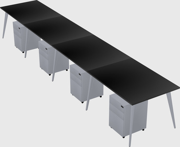 Modern rectangular office desk