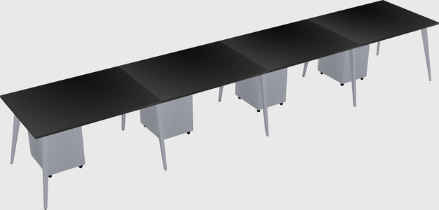 Modern rectangular office desk
