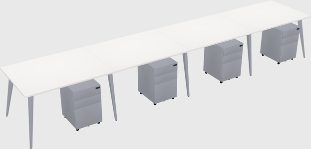 Modern rectangular office desk
