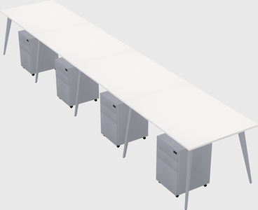 Modern rectangular office desk