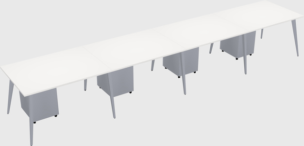 Modern rectangular office desk