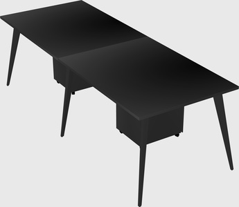 Modern rectangular office desk