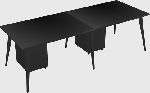 Modern rectangular office desk