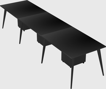 Modern rectangular office desk
