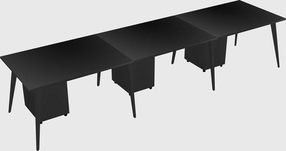 Modern rectangular office desk
