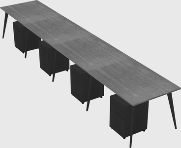 Modern rectangular office desk