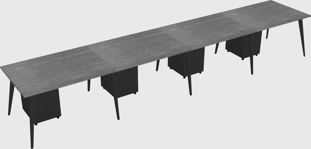 Modern rectangular office desk